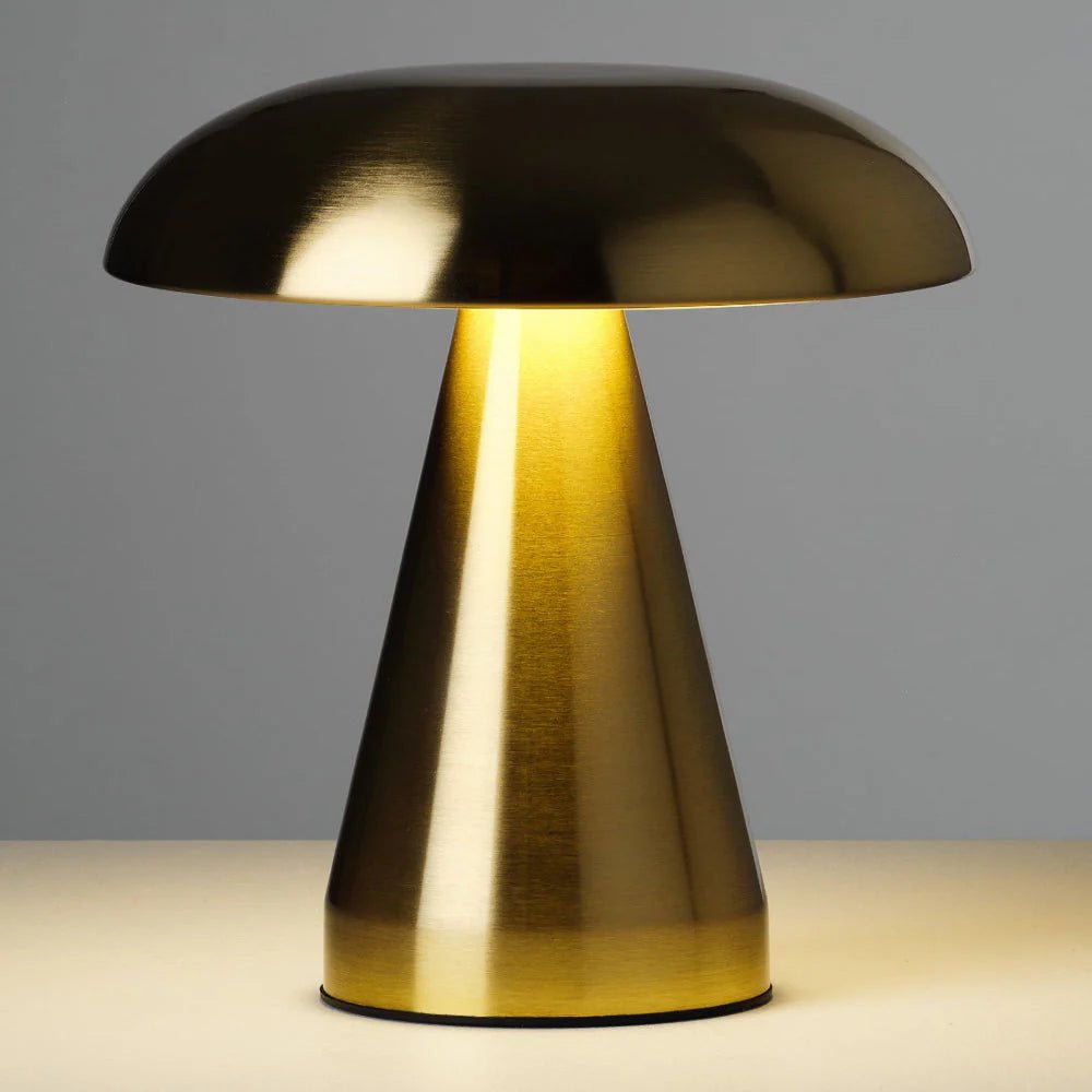 Lampa Stołowa w Stylu Retro z Nowoczesnym LED - Złoty