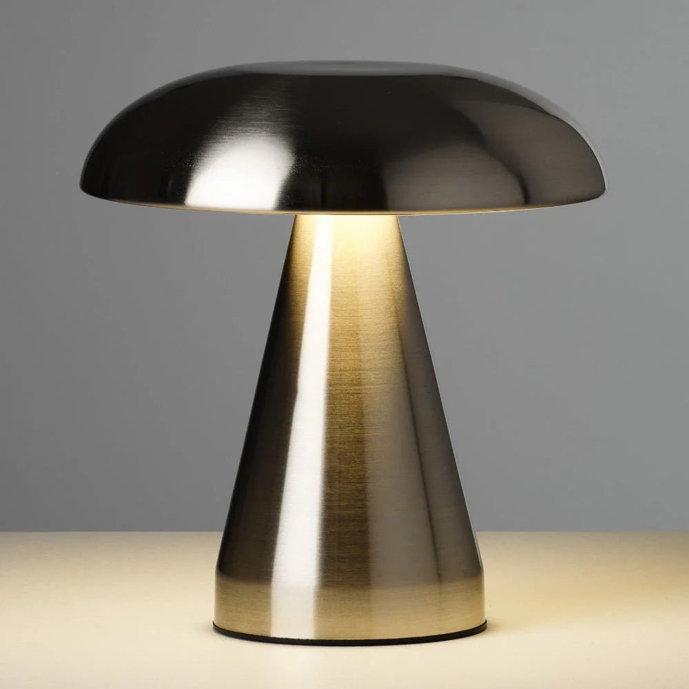 Lampa Stołowa w Stylu Retro z Nowoczesnym LED - Złoty