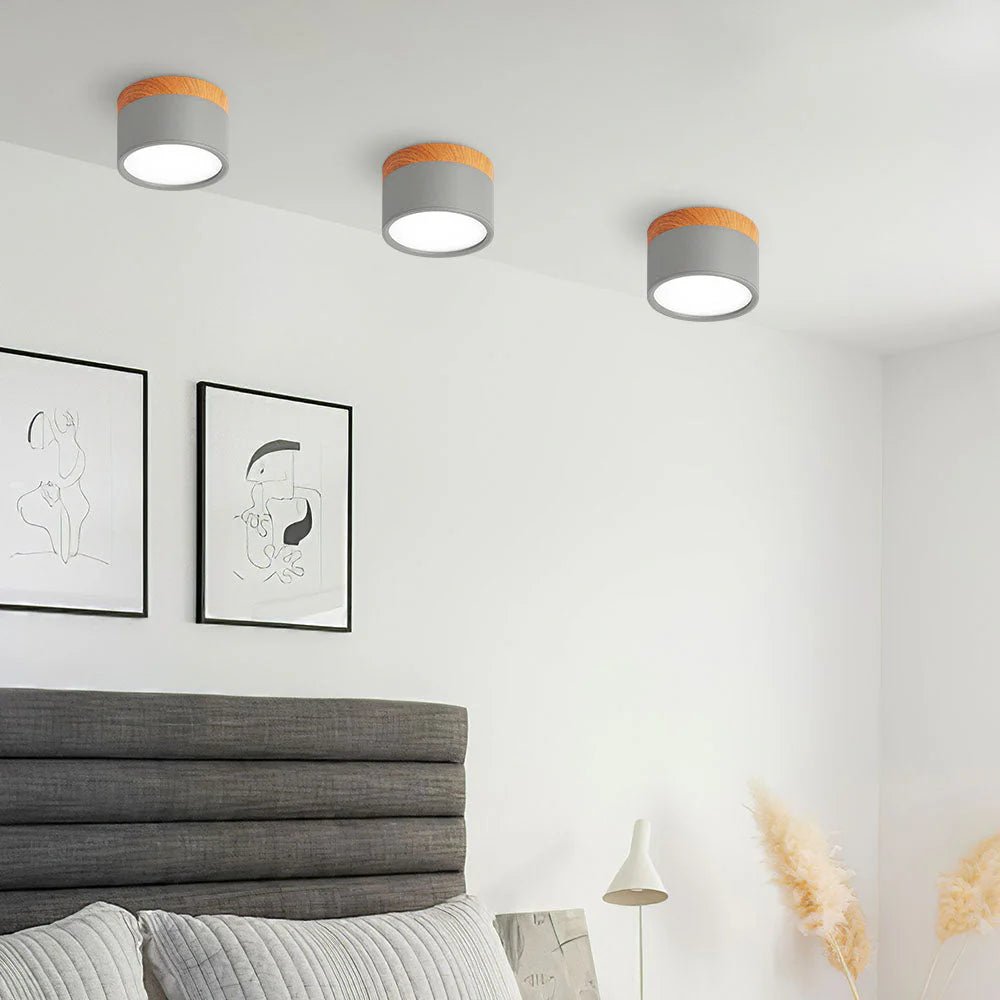 Lampa sufitowa aluminiowa LED - Ø7 x Wys. 6 cm