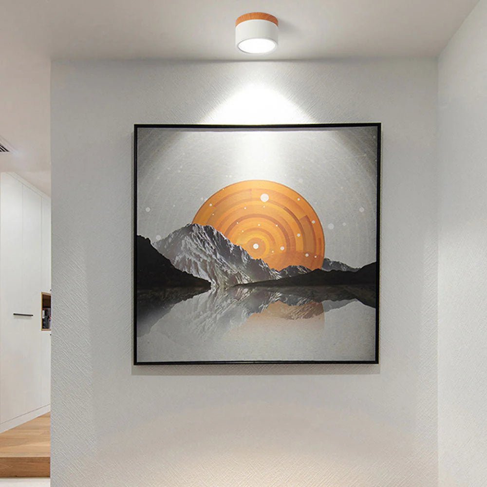 Lampa sufitowa aluminiowa LED - Ø7 x Wys. 6 cm