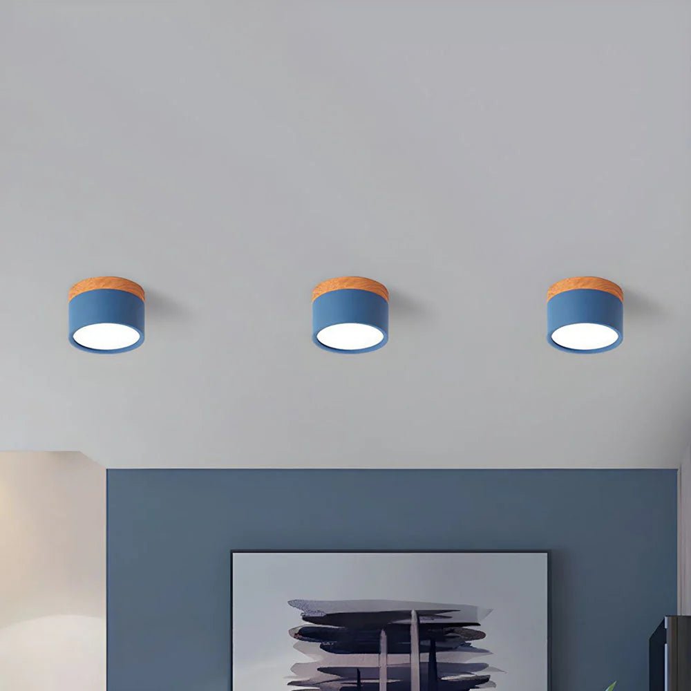 Lampa sufitowa aluminiowa LED - Ø7 x Wys. 6 cm