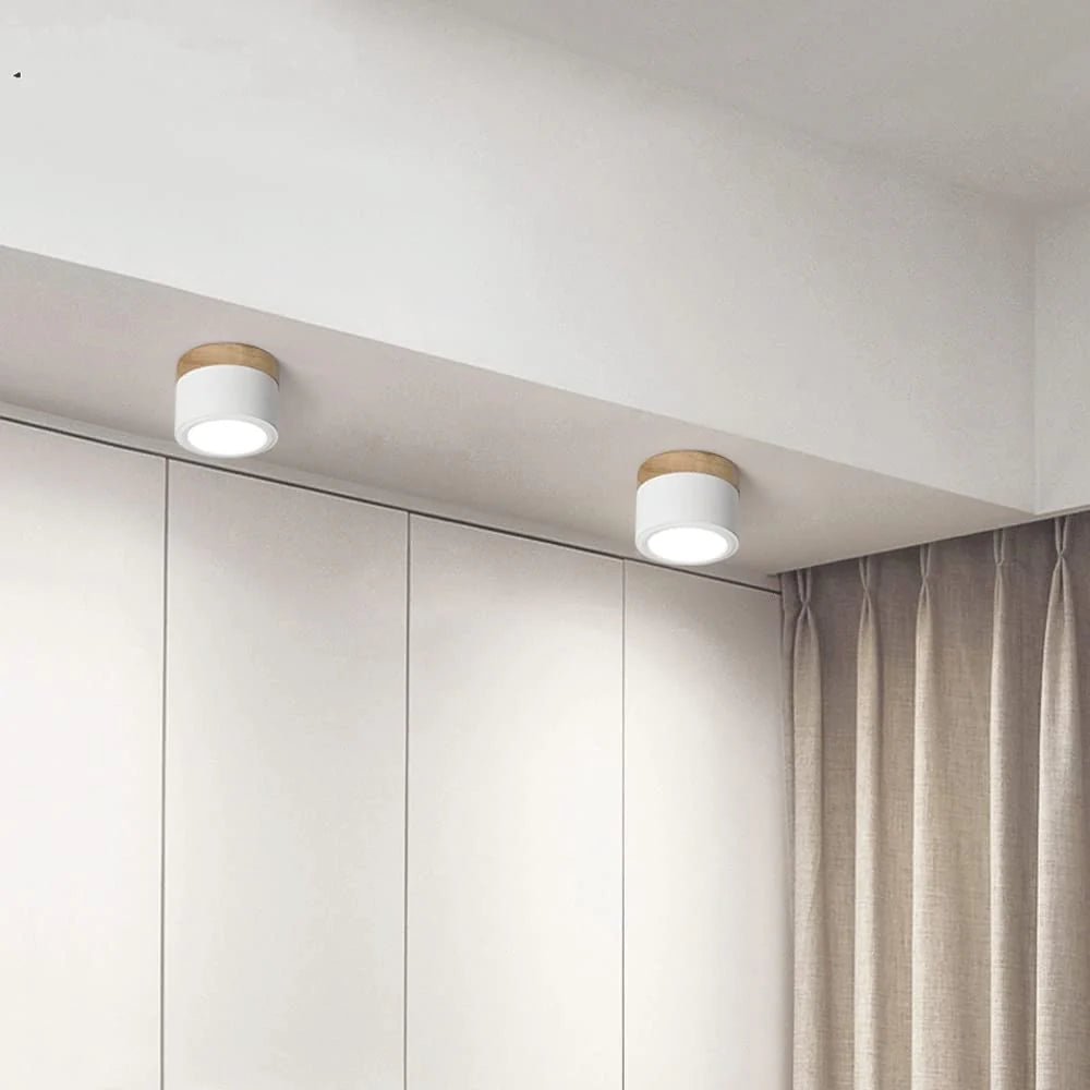 Lampa sufitowa aluminiowa LED - Ø7 x Wys. 6 cm