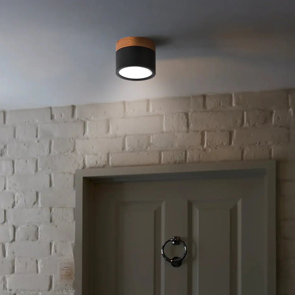 Lampa sufitowa aluminiowa LED - Ø7 x Wys. 6 cm