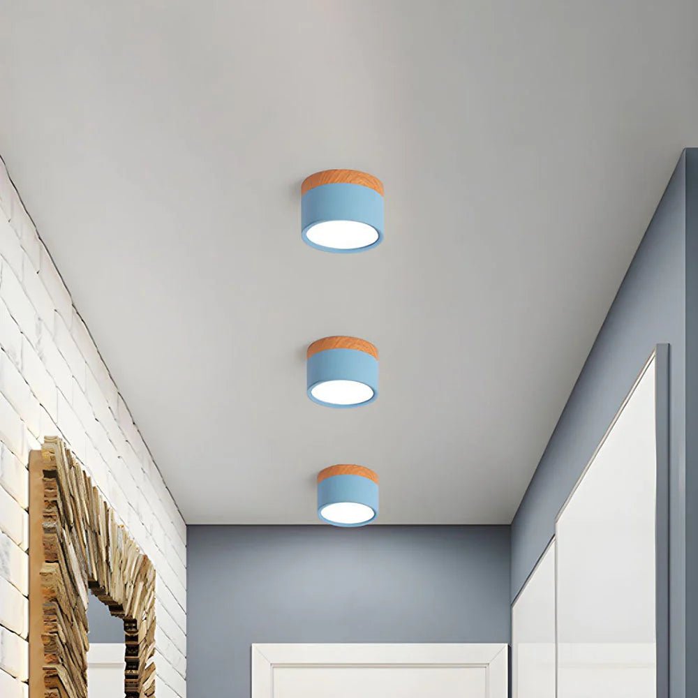 Lampa sufitowa aluminiowa LED - Ø7 x Wys. 6 cm