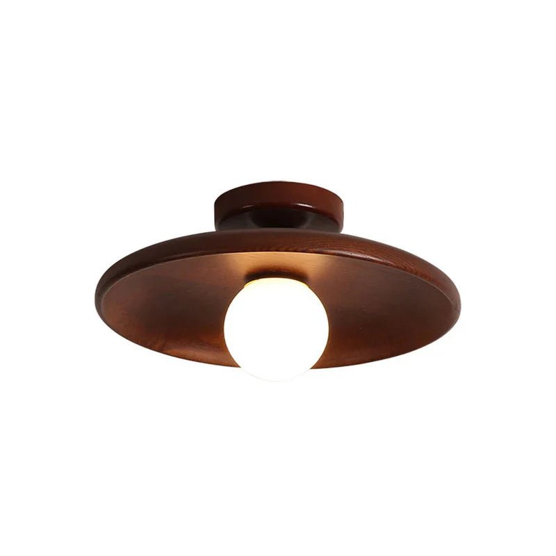 Lampa sufitowa drewno - Kolor orzechowy