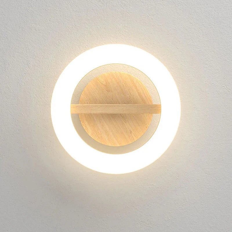 Lampa sufitowa metal i akryl - Kolor drewna