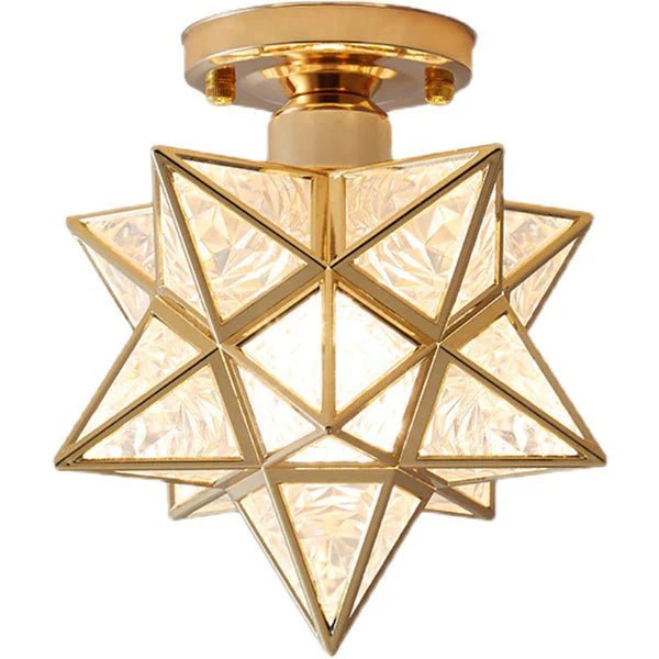 Lampa sufitowa z metalu i tworzywa sztucznego - Złoty
