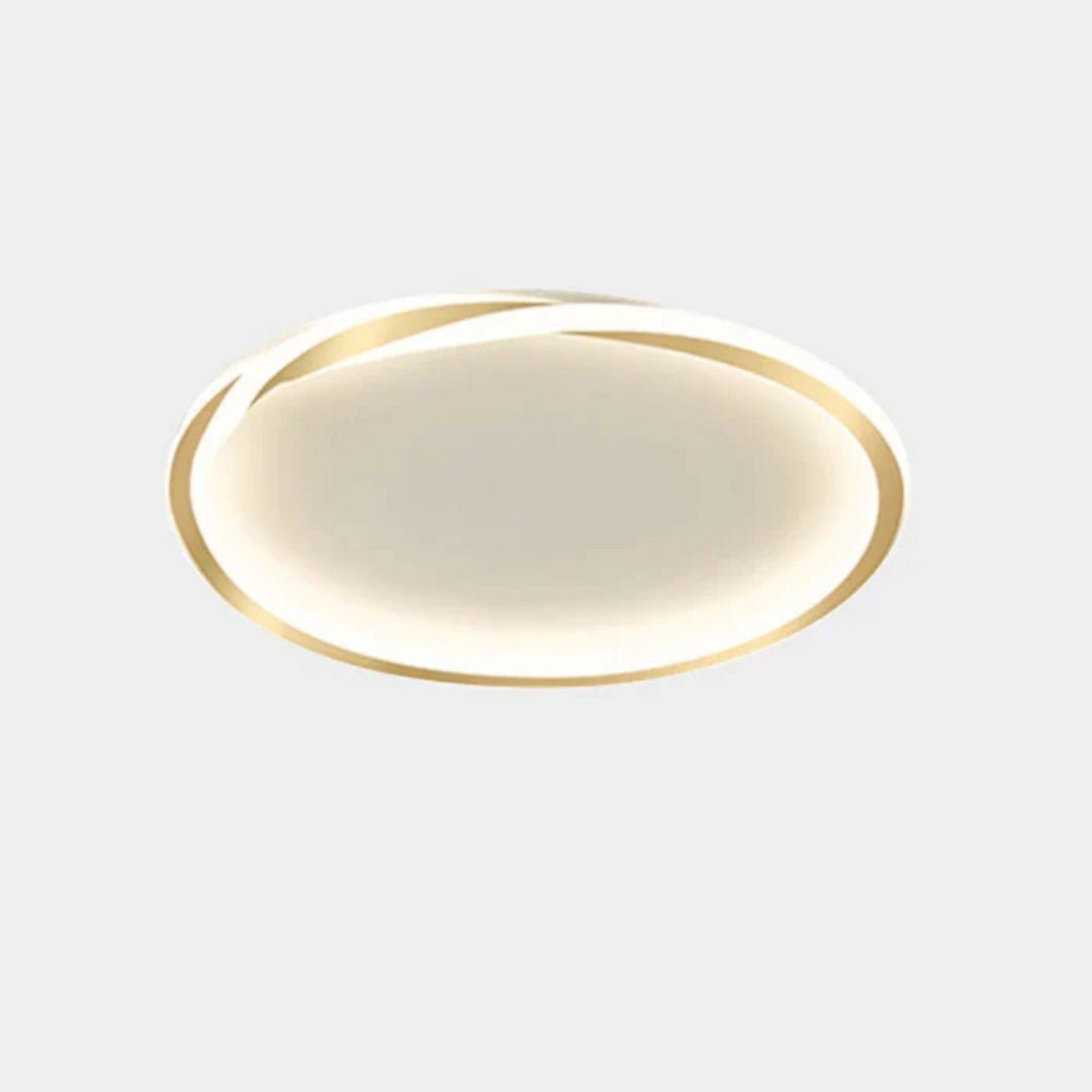 Lampa sufitowa z okrągłą konstrukcją i akrylową osłoną - Czarny