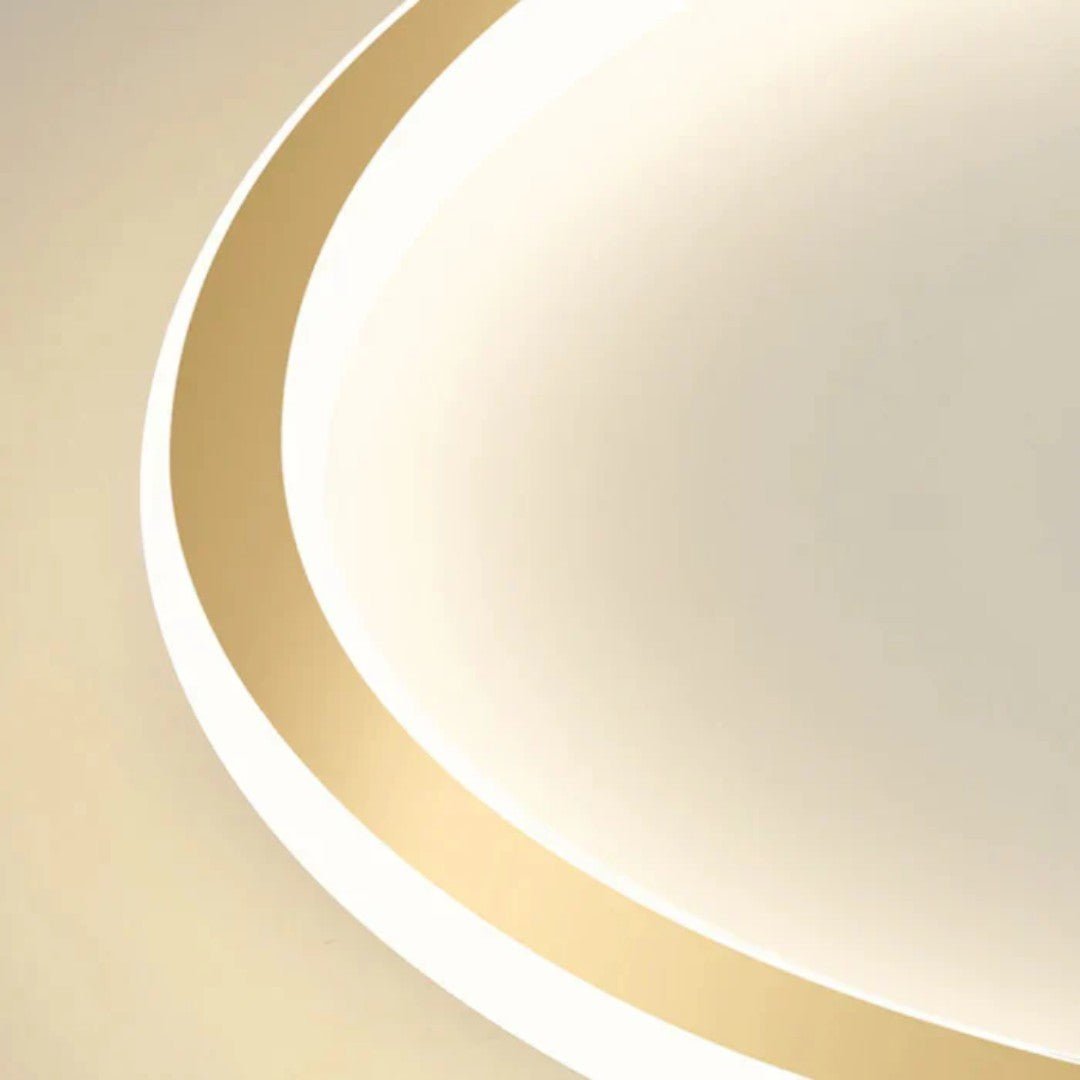 Lampa sufitowa z okrągłą konstrukcją i akrylową osłoną - Czarny