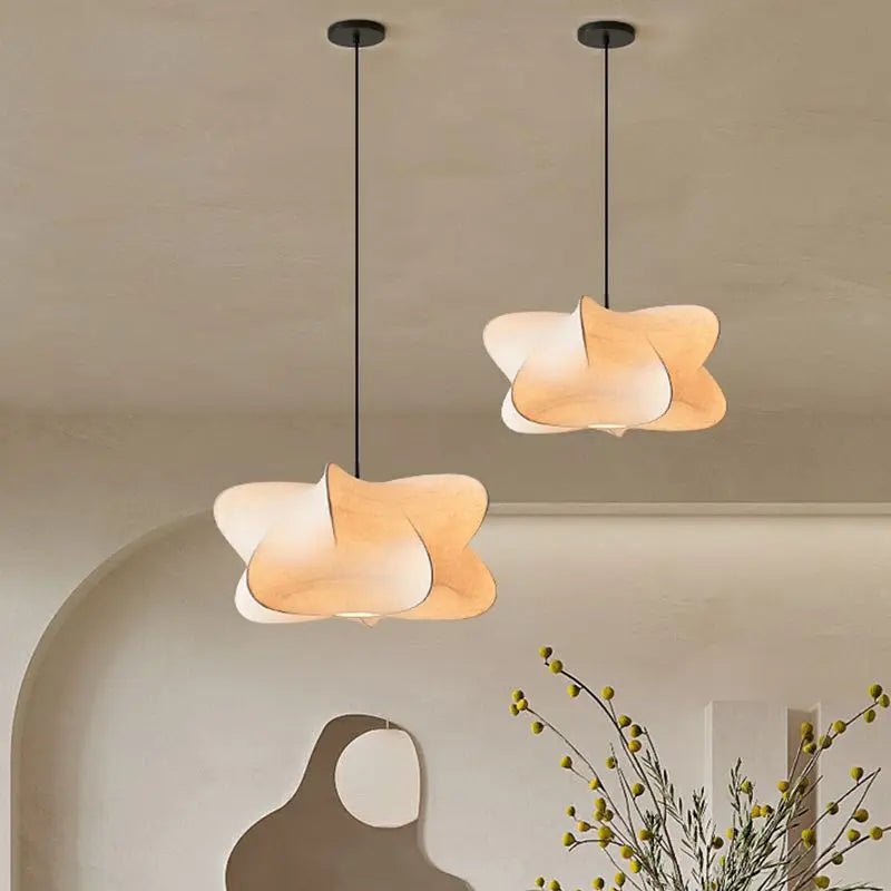 Lampa wisząca o organicznym kształcie - Światło białe