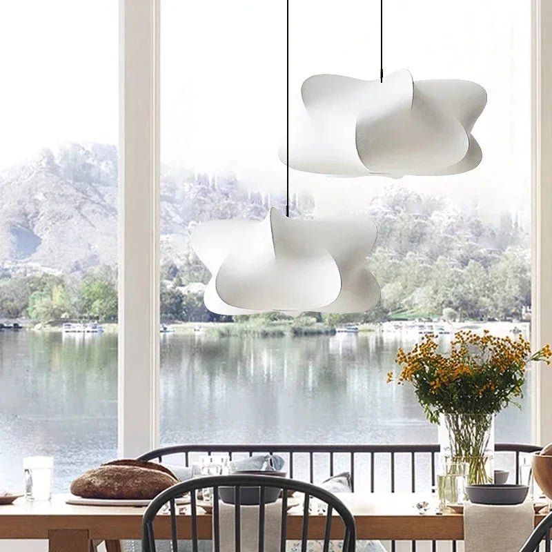 Lampa wisząca o organicznym kształcie - Światło białe