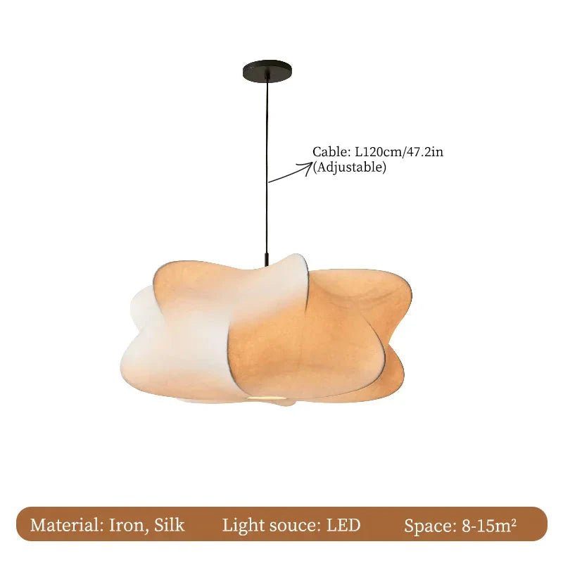 Lampa wisząca o organicznym kształcie - Światło białe