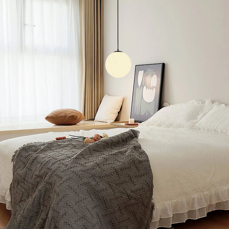 Lampa wisząca szklana - Srebrny