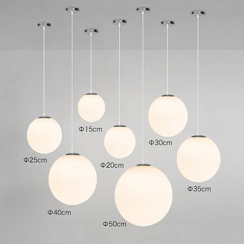 Lampa wisząca szklana - Srebrny