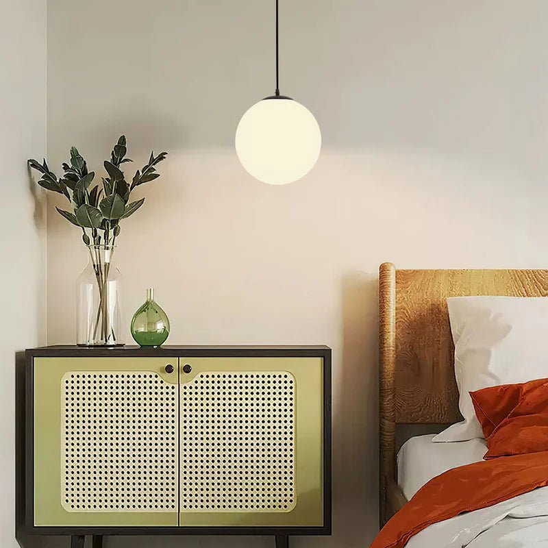 Lampa wisząca szklana - Srebrny