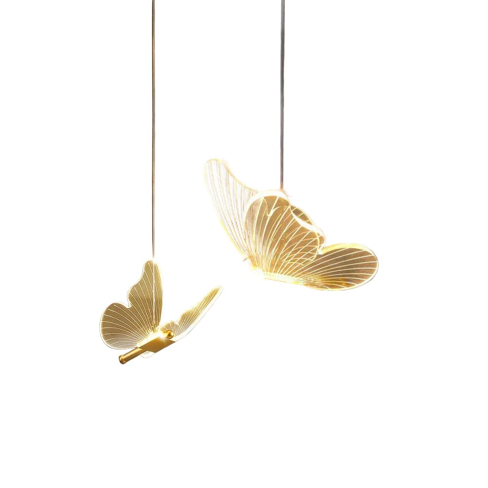 Lampa wisząca w kształcie motyla - Naturalne światło