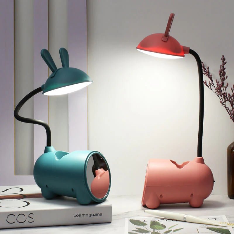 Lampka biurkowa dla dzieci o zabawnym designie - Zielony