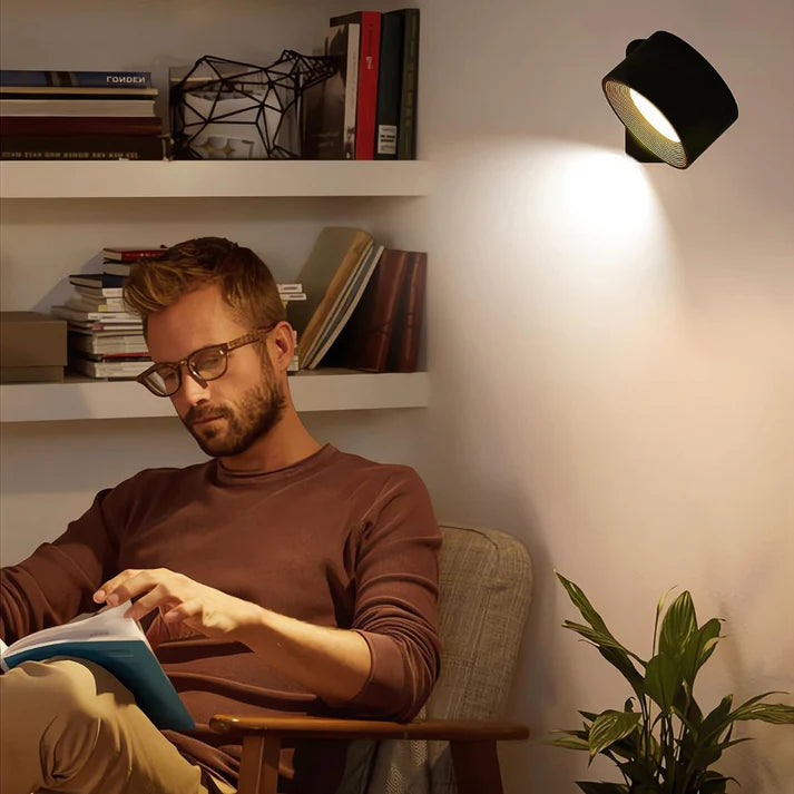 Bezprzewodowy Kinkiet LED z Akumulatorem – Oświetlenie 360° – Wewnątrz i na Zewnątrz