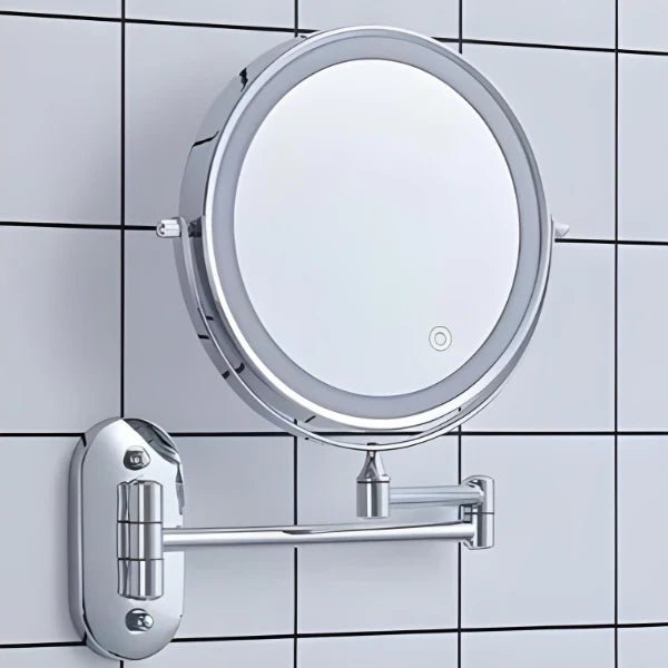 Lustro Ścienne LED z Opcjami Powiększenia - 3x lusterko powiększające