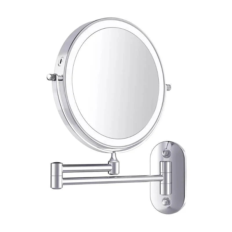 Lustro Ścienne LED z Opcjami Powiększenia - 3x lusterko powiększające