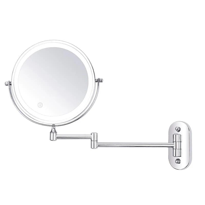 Lustro Ścienne LED z Opcjami Powiększenia - 3x lusterko powiększające