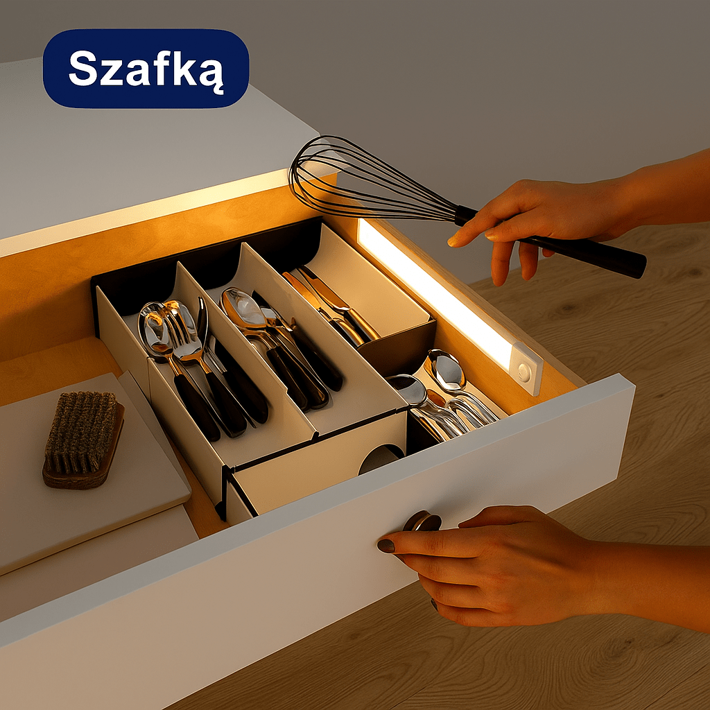 Magnetyczna lampa z czujnikiem ruchu - 30cm