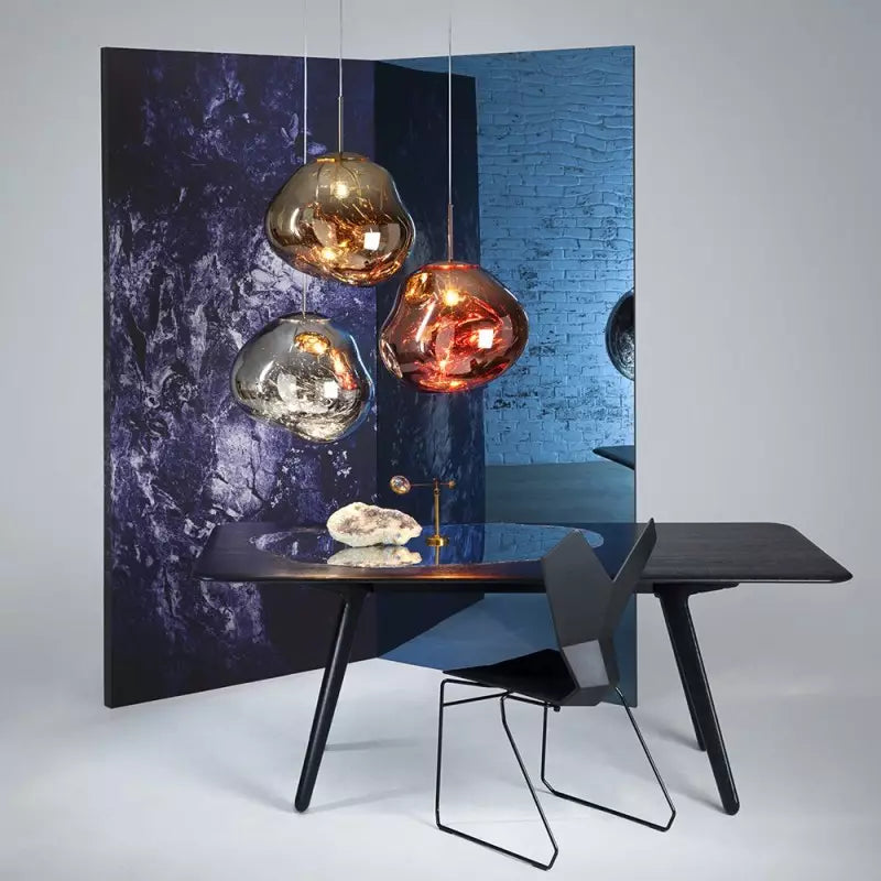 Lampa Wisząca ze Szkła o Organicznej Formie