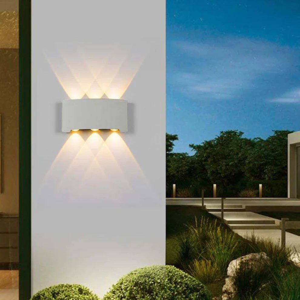 Nowoczesna lampa ścienna LED do wnętrz i na zewnątrz – odporna na wodę i stylowa - 6W (17cm)