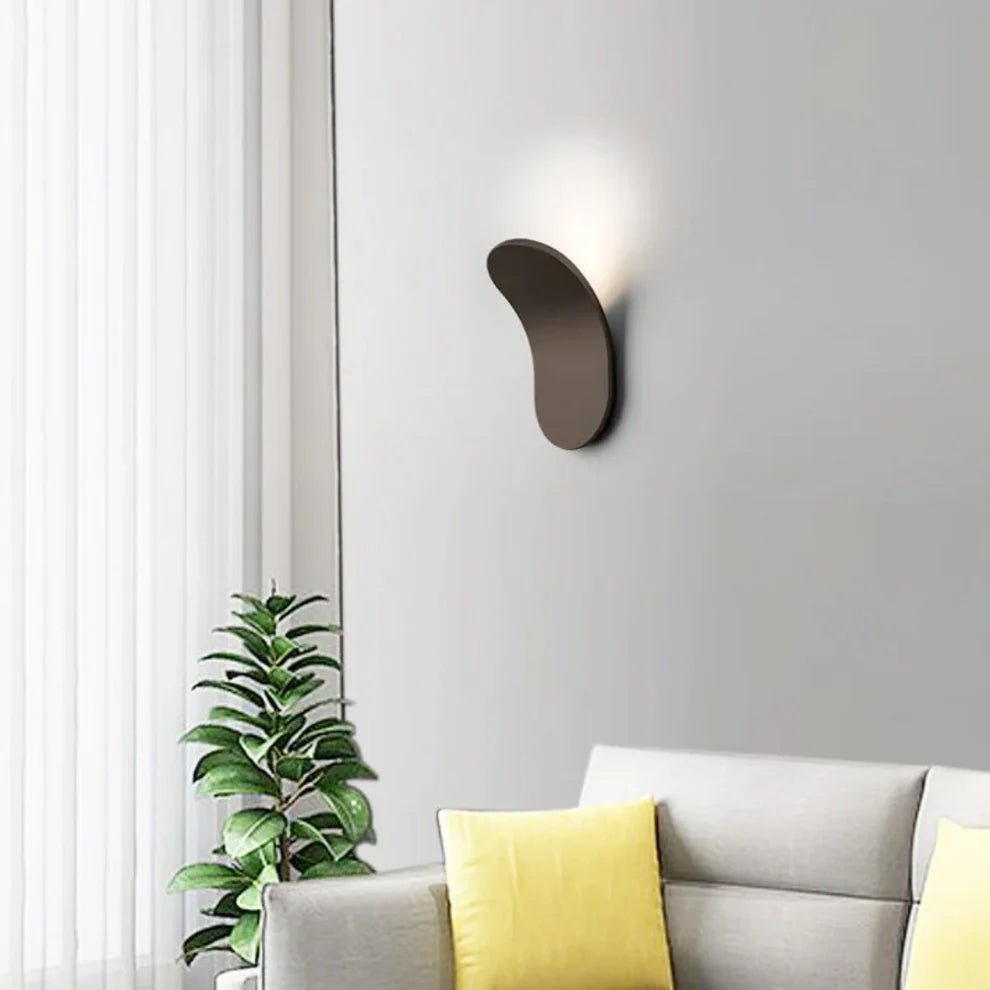 Nowoczesna lampa ścienna okrągła - Biały