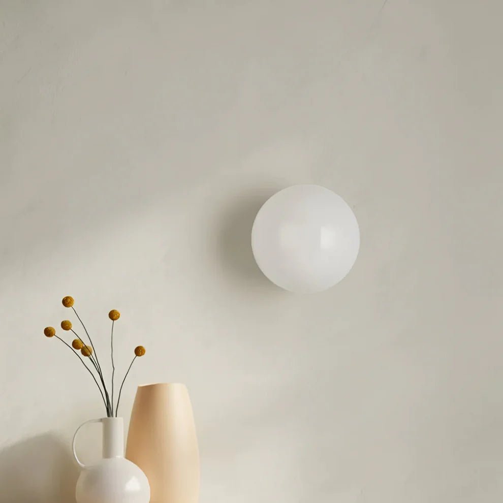 Okrągła lampa ścienna szklana LED - ⌀12cm