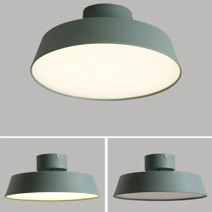 Okrągła lampa sufitowa z trójkolorowym oświetleniem LED - Biały