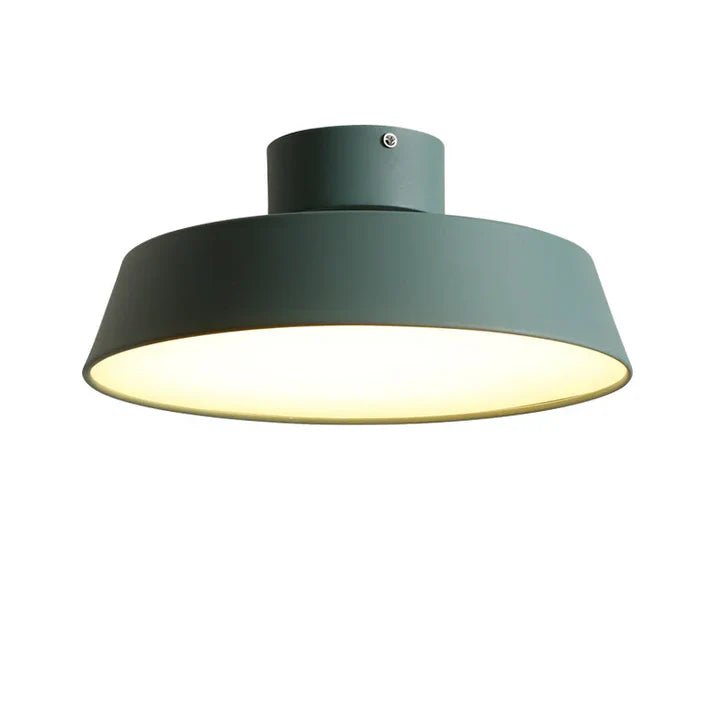 Okrągła lampa sufitowa z trójkolorowym oświetleniem LED - Biały