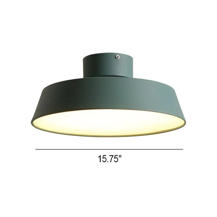 Okrągła lampa sufitowa z trójkolorowym oświetleniem LED - Biały