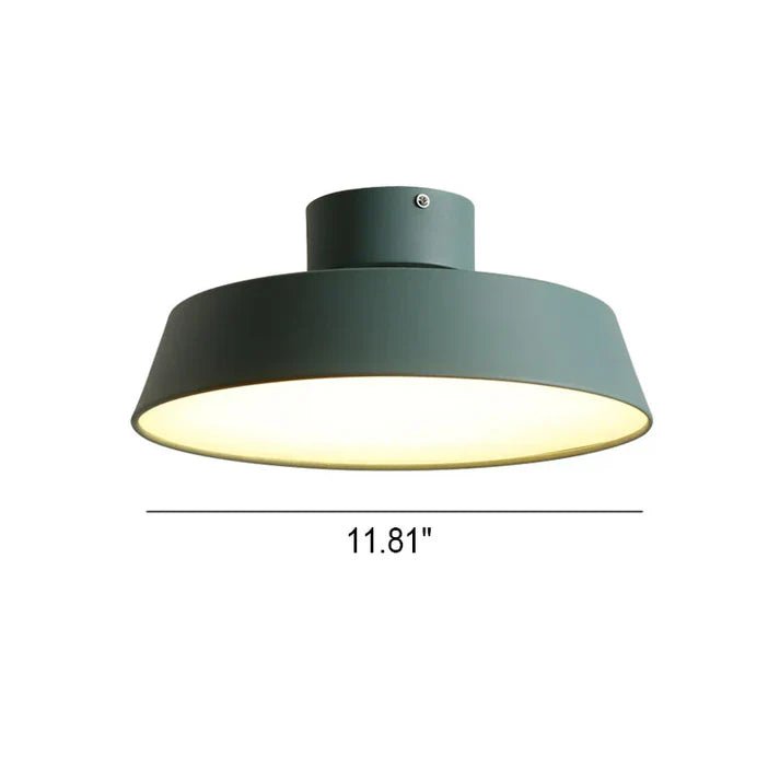 Okrągła lampa sufitowa z trójkolorowym oświetleniem LED - Biały