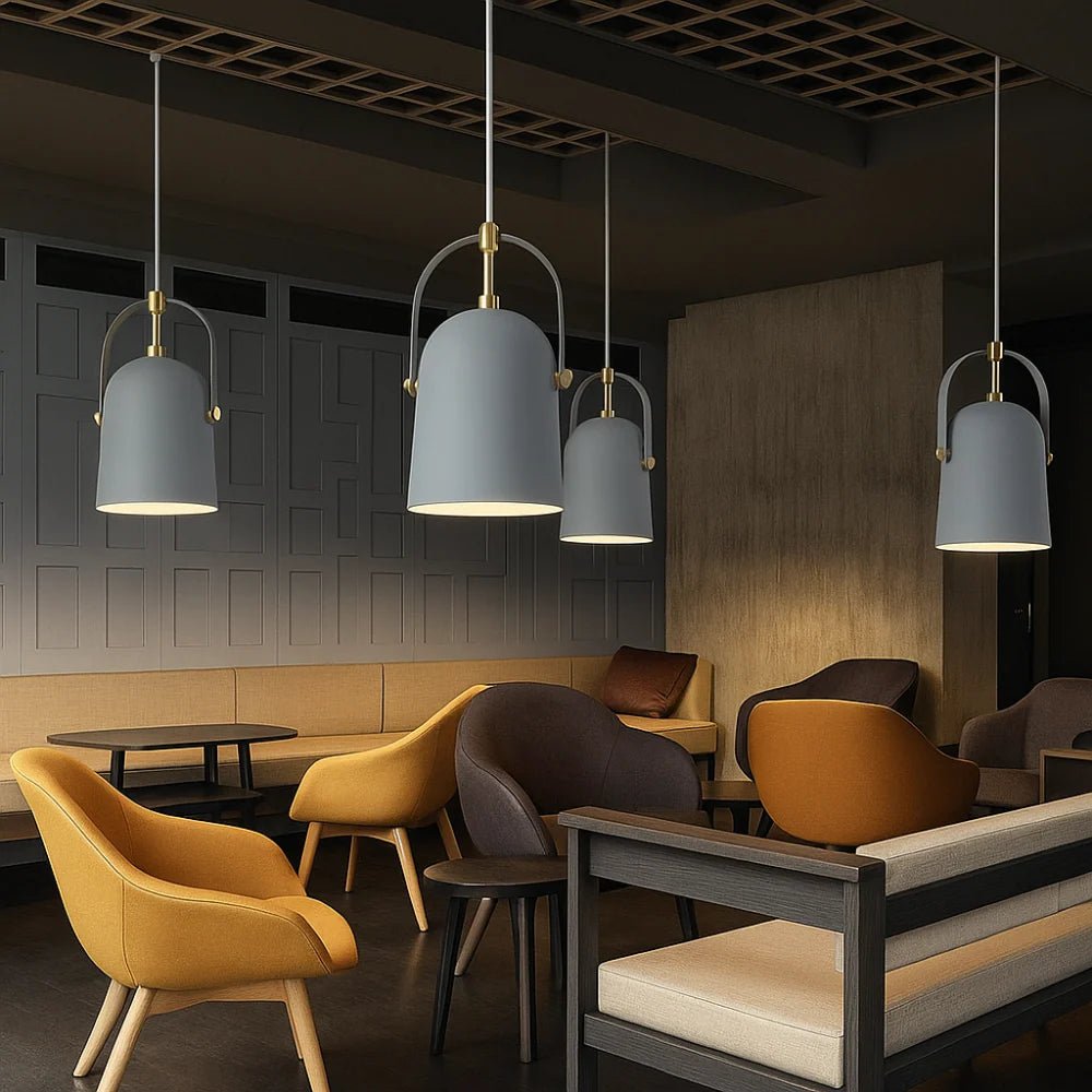 Regulowana Lampa Wisząca w Stylu Skandynawskim - Oliwkowy