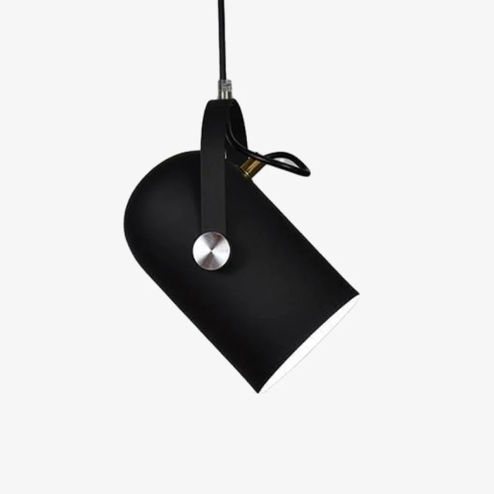 Regulowana Lampa Wisząca w Stylu Skandynawskim - Czarny