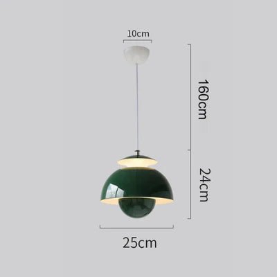 Skandynawska lampa wisząca LED w stylu kwiatowym - 