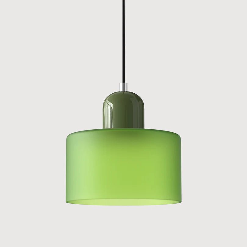 Szklana Lampa Wisząca - Jasnozielony