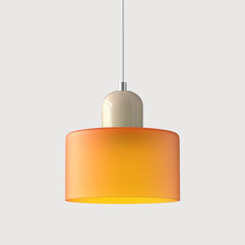 Szklana Lampa Wisząca - Pomarańczowy