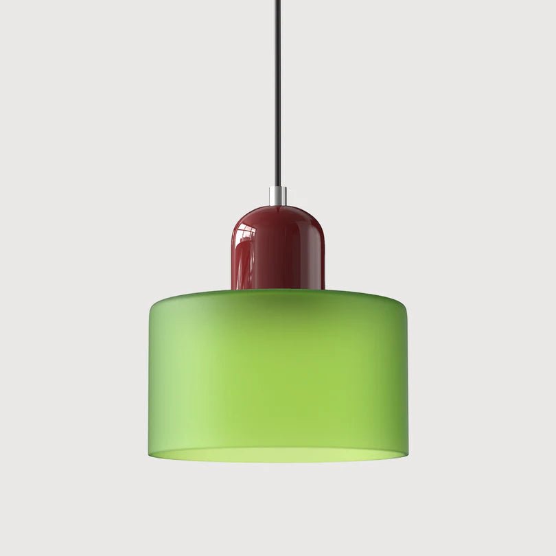 Szklana Lampa Wisząca - Jasnozielony