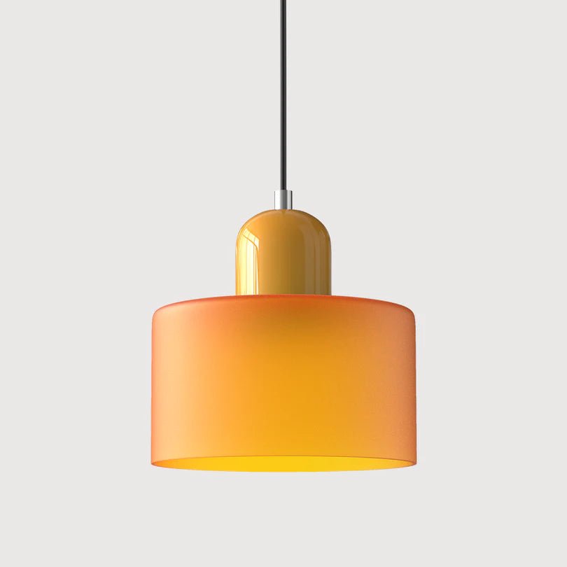 Szklana Lampa Wisząca - Pomarańczowy