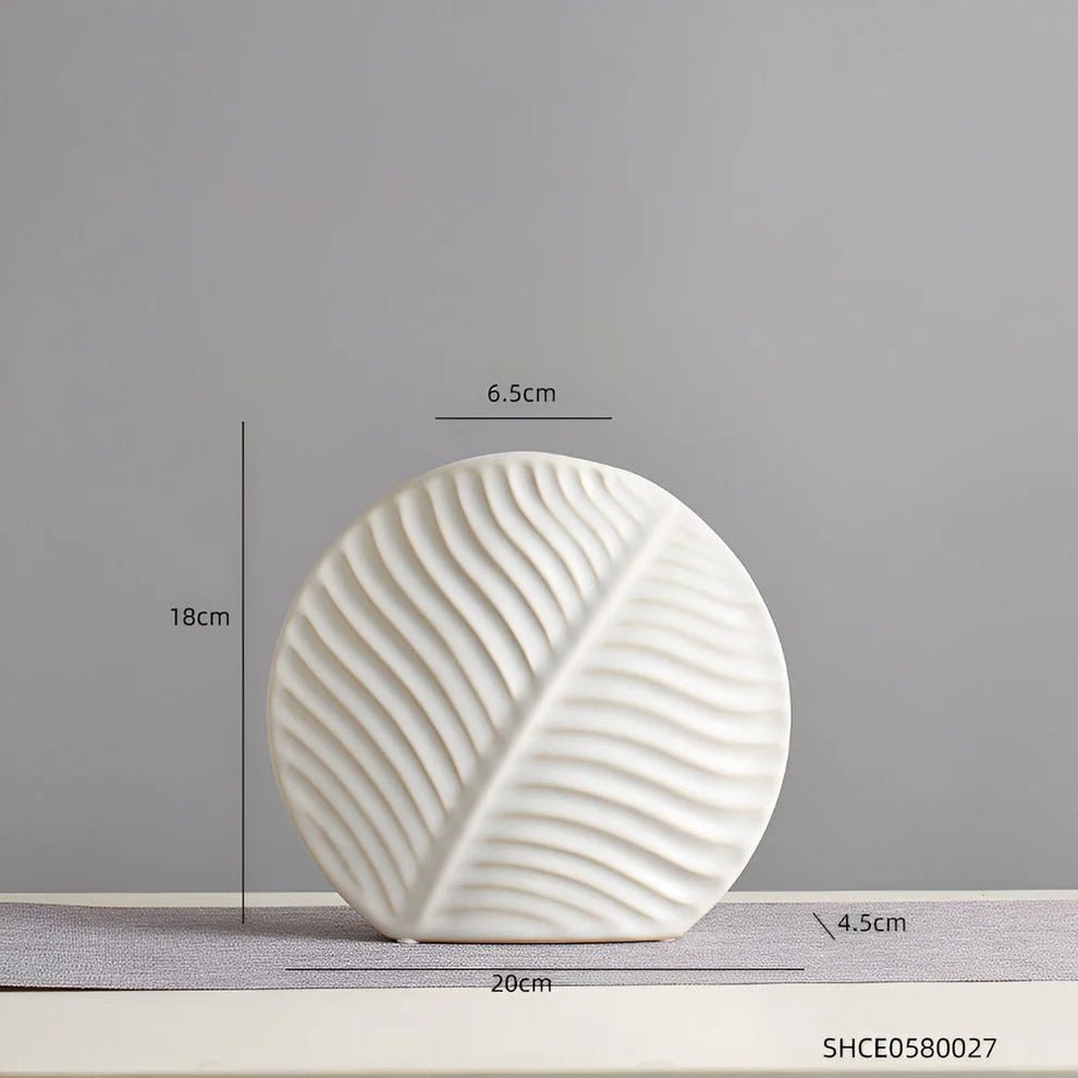 Wazon ceramiczny w stylu skandynawskim - Oliwkowy
