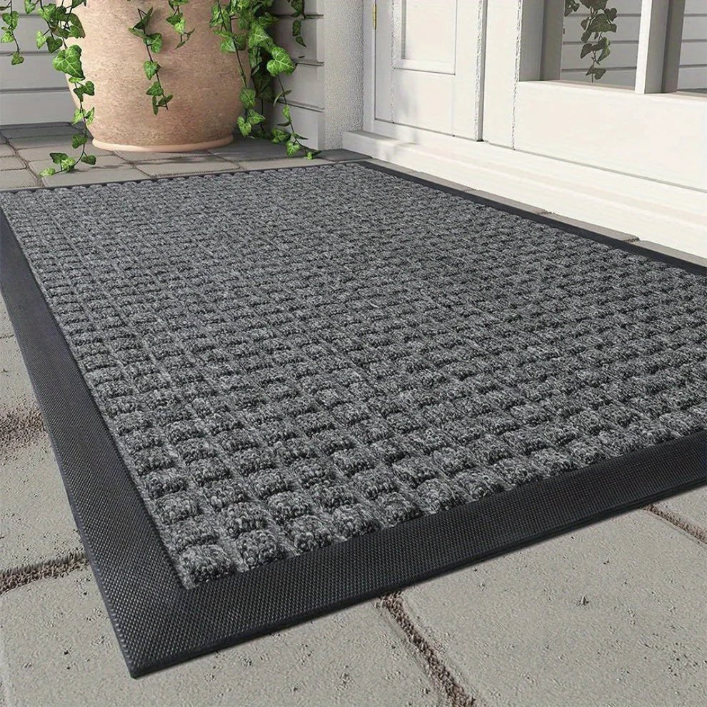 Wycieraczka polipropylenowa z antypoślizgowym spodem - Szary